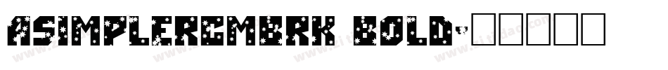 aSimplerCmBrk Bold字体转换